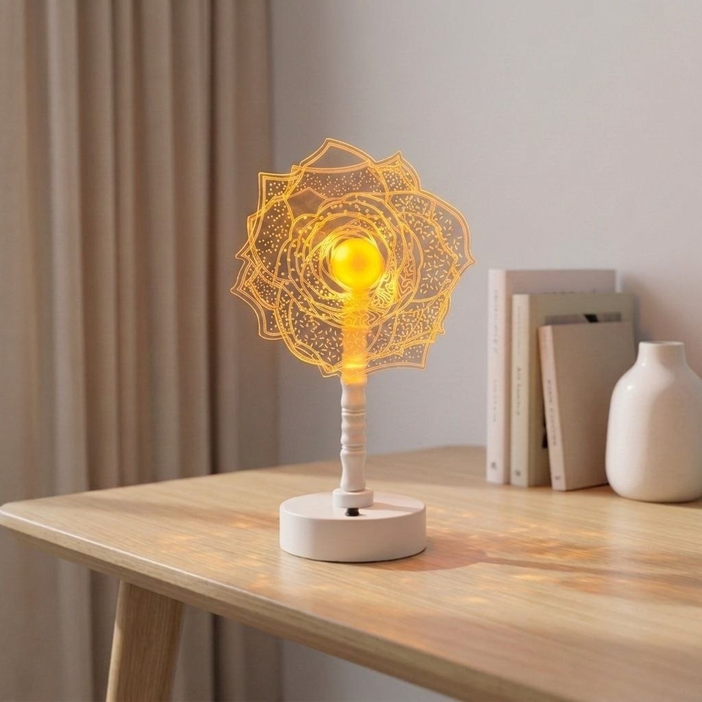 Acrylic Flower Night Lamp / Decorative Table Lamp